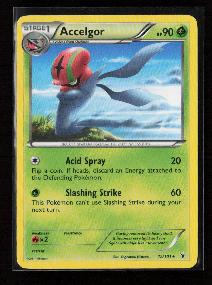 Accelgor Rare Pokemon Card