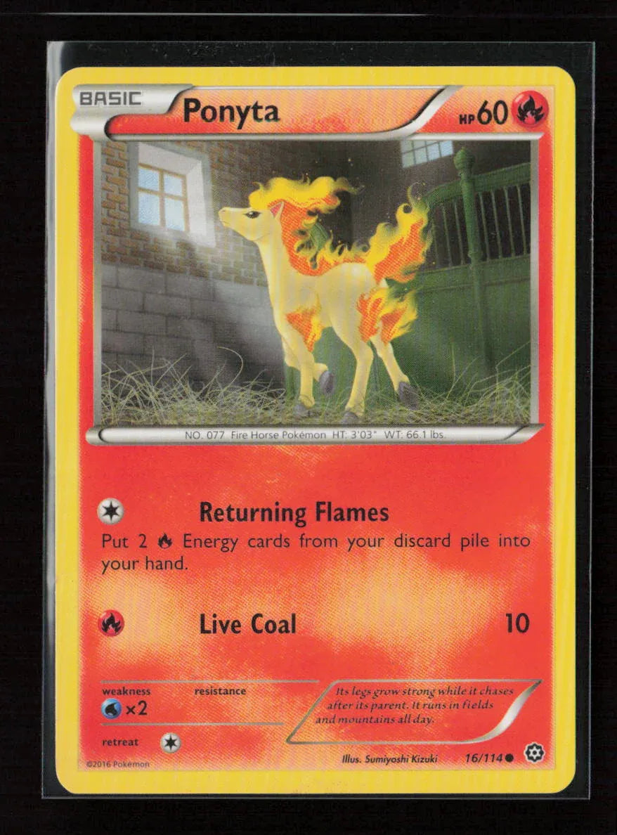 Ponyta Common XY - Steam Siege 16/114 LP - Kang's Collectibles