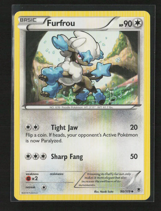 Furfrou Uncommon XY - Phantom Forces 90/119 LP - Kang's Collectibles