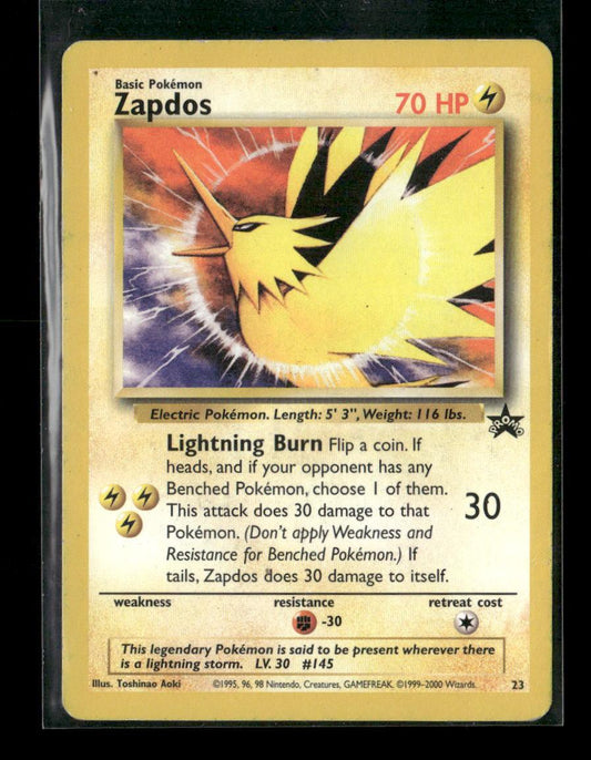 Zapdos Promo WoTC Promo 23/53 LP - Kang's Collectibles