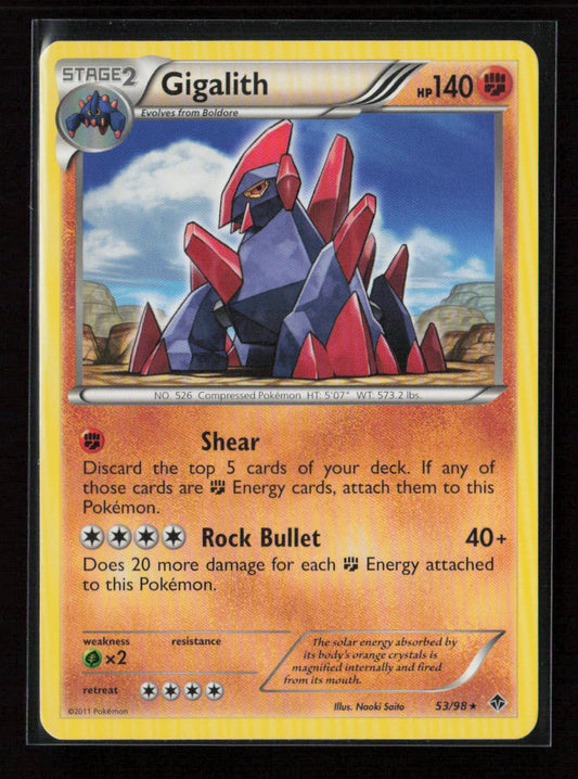 Gigalith Rare Emerging Powers 53/98 LP