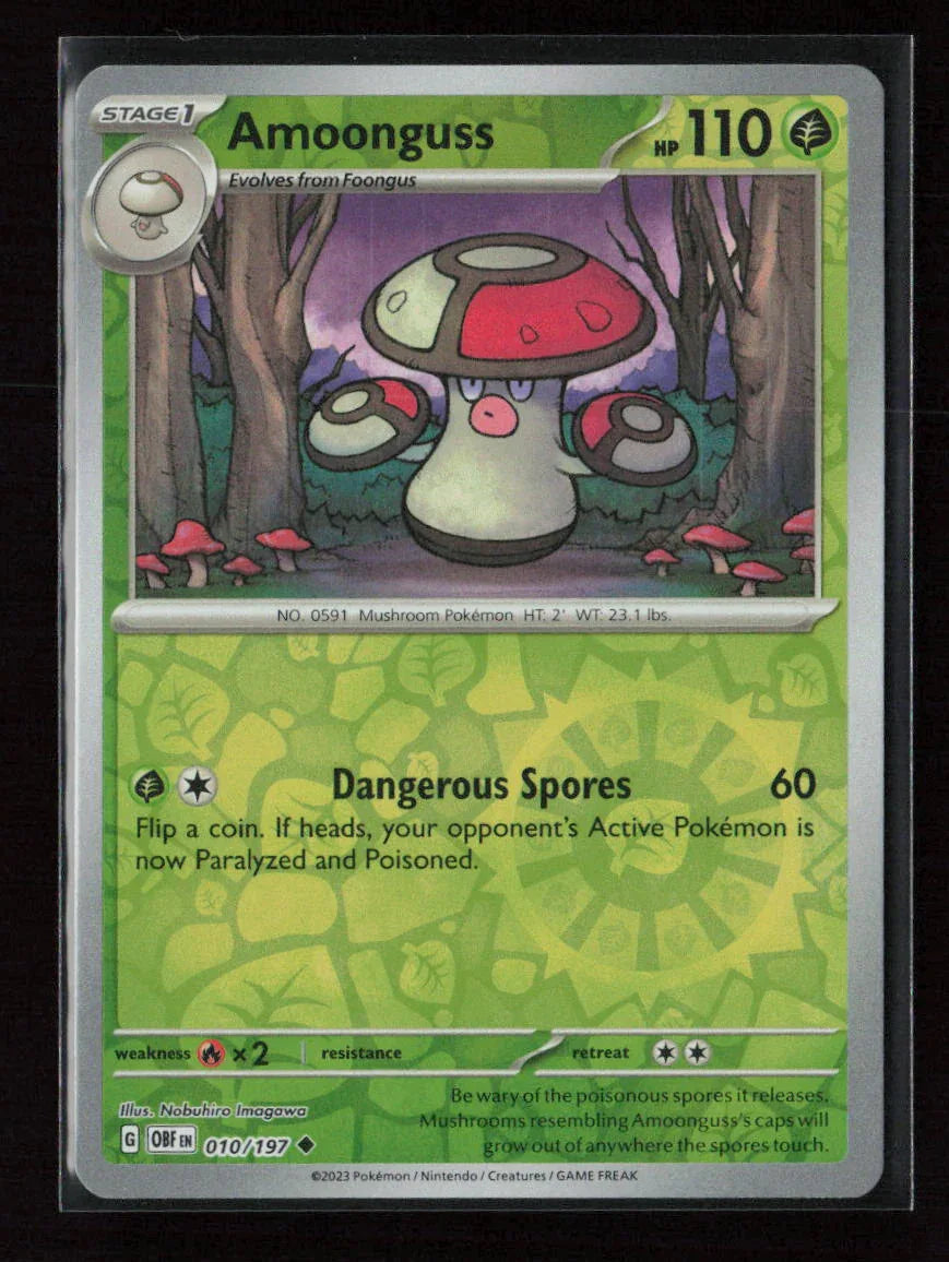 Amoonguss Uncommon SV03: Obsidian Flames 010/197 NM