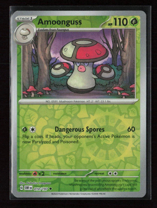 Amoonguss Uncommon SV03: Obsidian Flames 010/197 NM