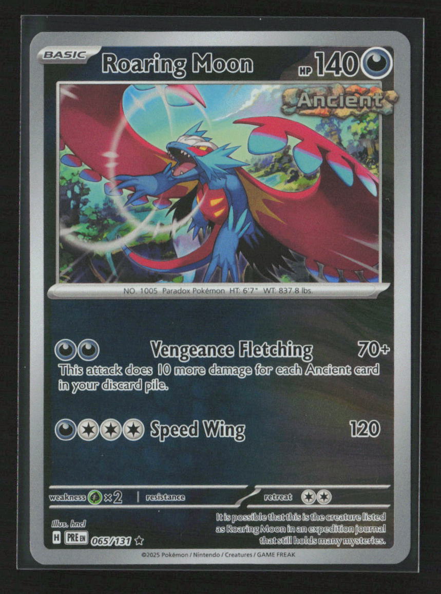 Roaring Moon Rare SV: Prismatic Evolutions 065/131 NM