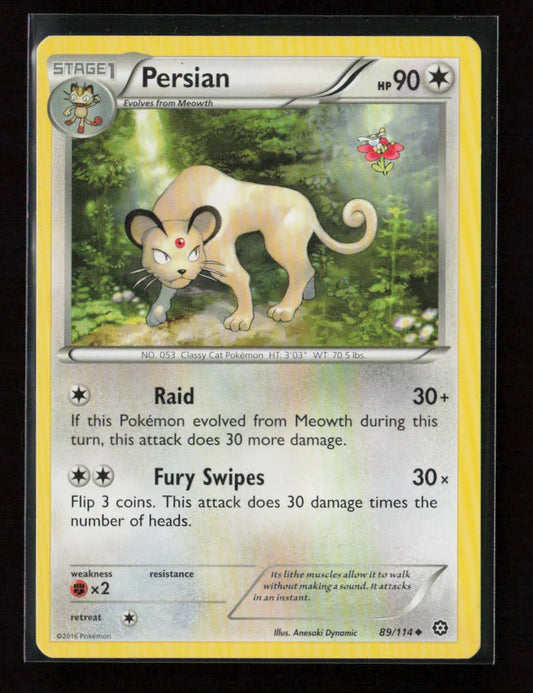 Persian Uncommon XY - Steam Siege 89/114 NM - Kang's Collectibles