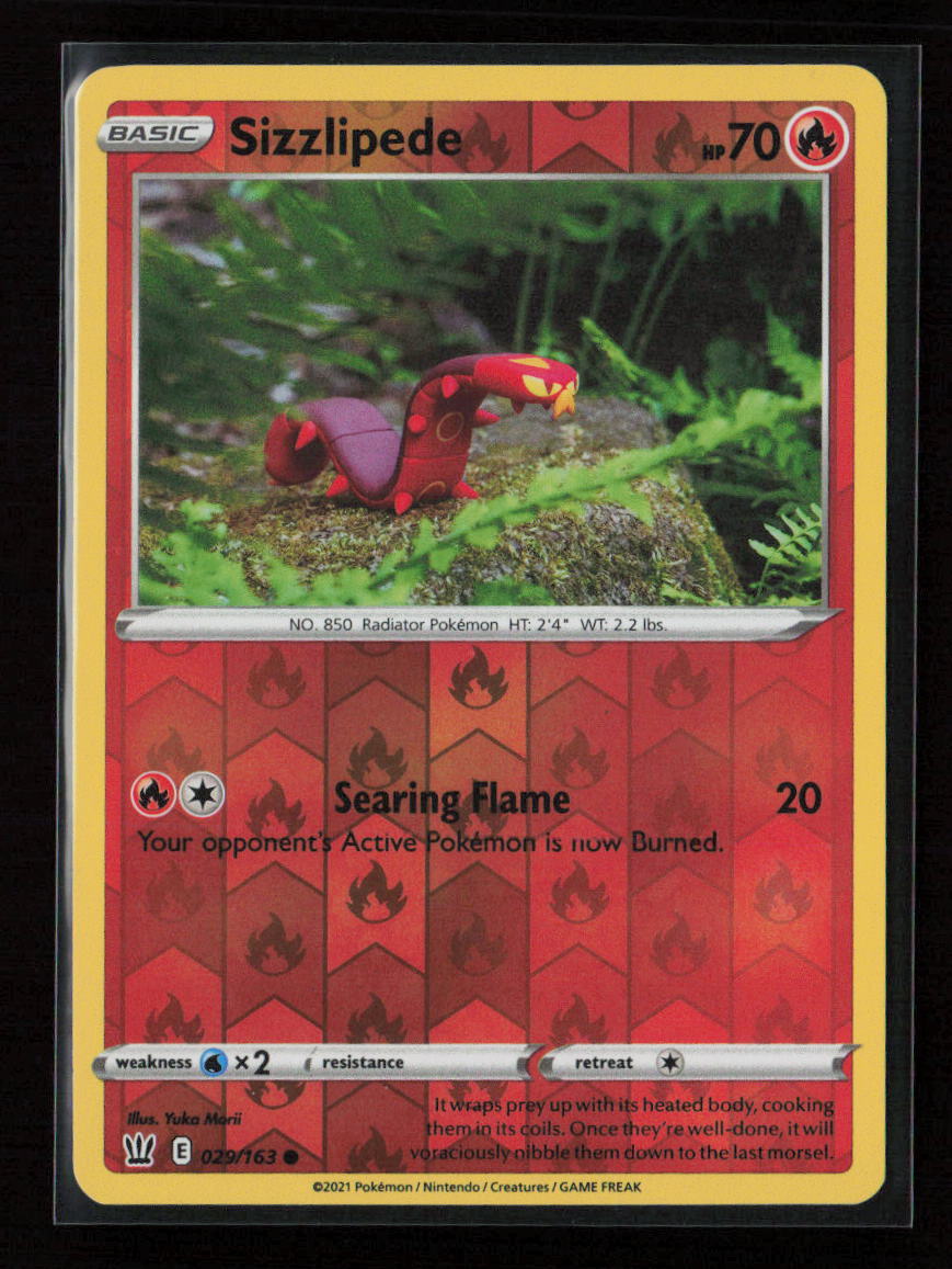 Sizzlipede Common SWSH05: Battle Styles 029/163 NM