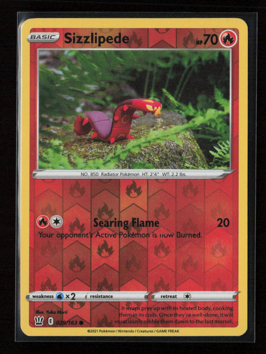 Sizzlipede Common SWSH05: Battle Styles 029/163 NM
