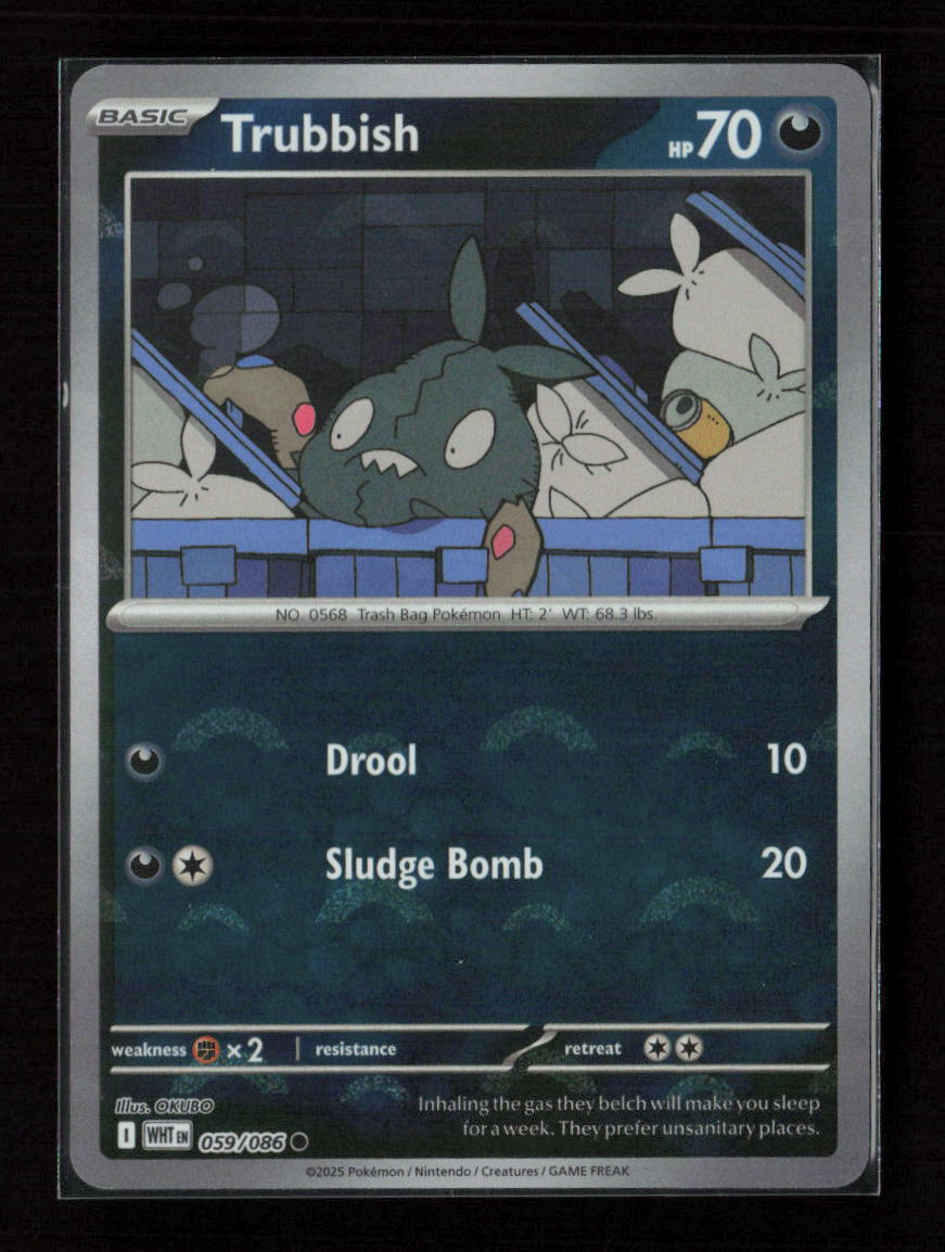 Trubbish (Poke Ball Pattern) Common SV: White Flare 059/086 NM