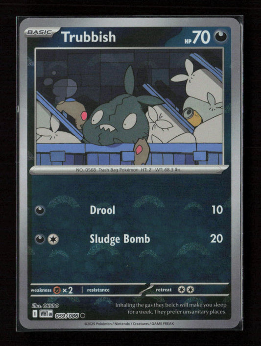 Trubbish (Poke Ball Pattern) Common SV: White Flare 059/086 NM