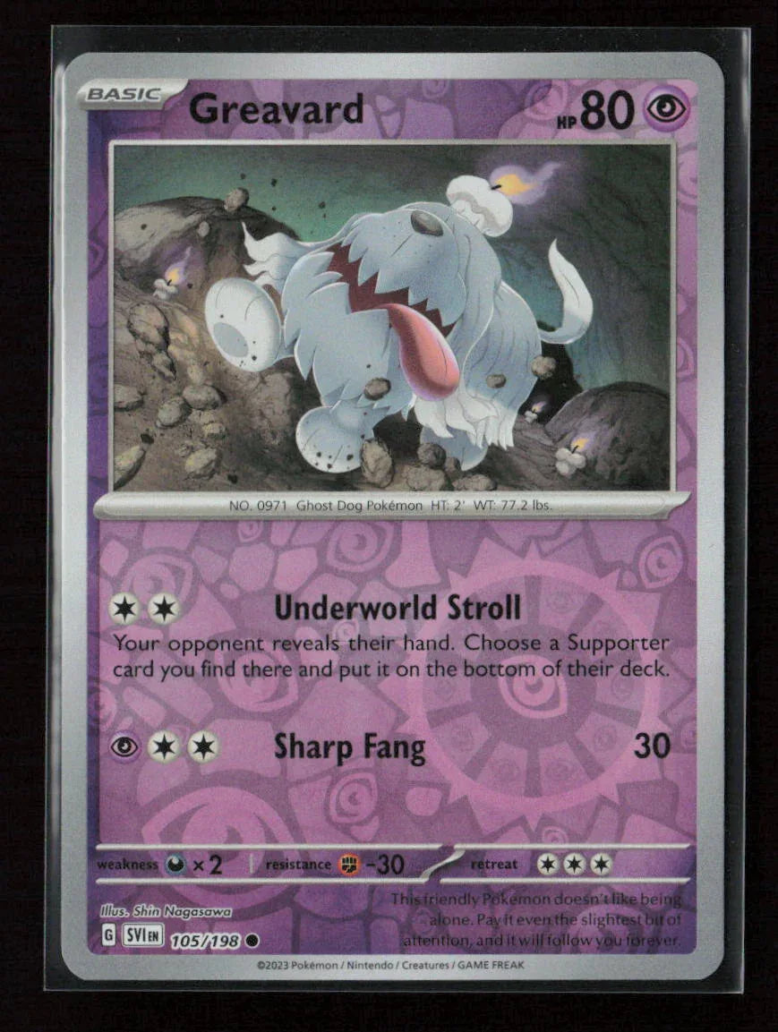 Greavard - Common SV01: Scarlet & Violet Base Set 105/198 NM - Kang's Collectibles