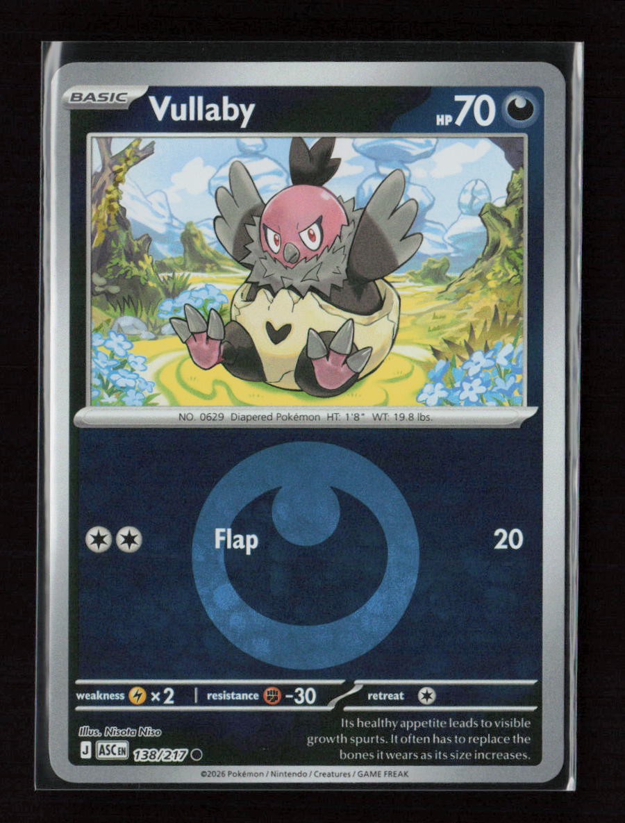 Vullaby (Energy Symbol Pattern) Common ME: Ascended Heroes 138/217 NM