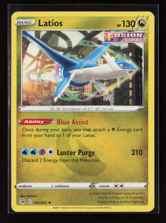 Latios Rare SWSH08: Fusion Strike 194/264 LP