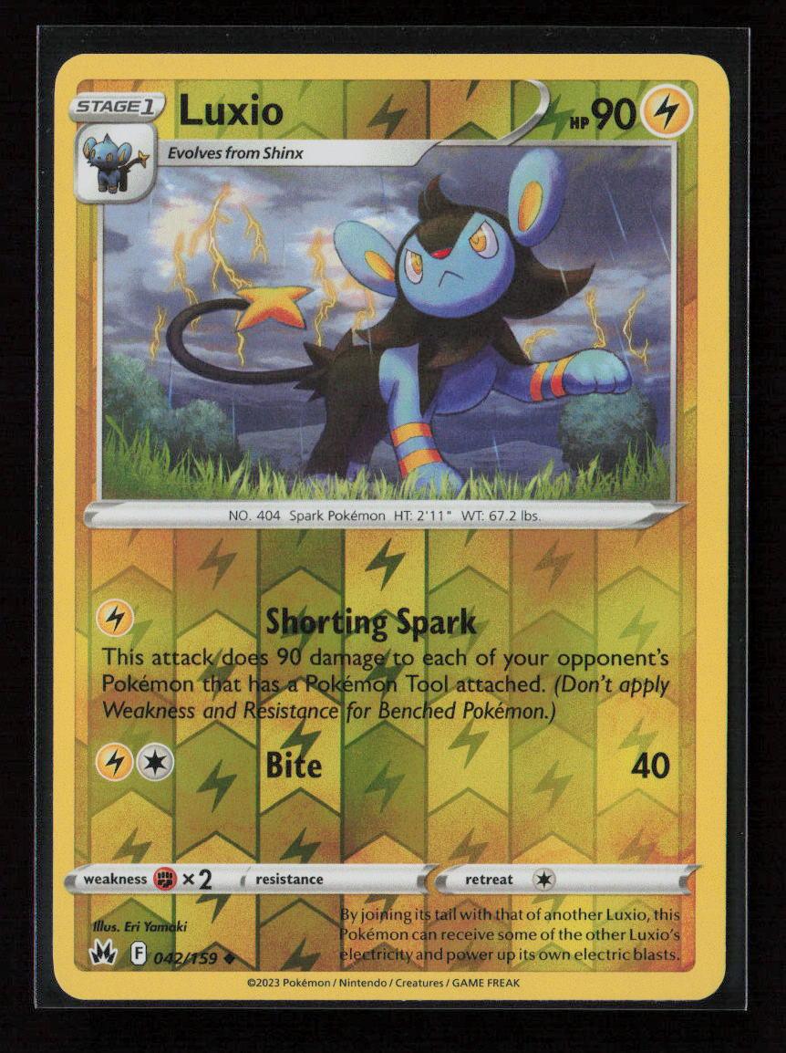 Luxio (42) Uncommon Crown Zenith 042/159 LP - Kang's Collectibles