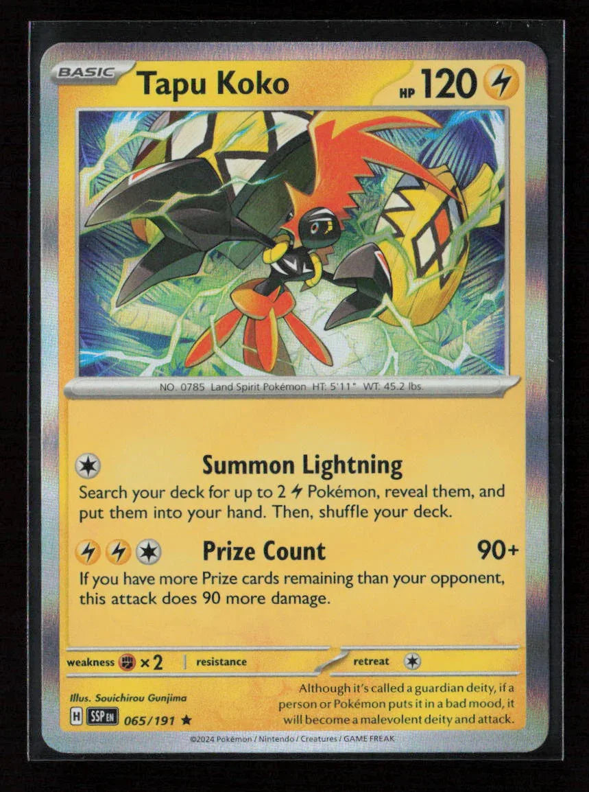 Tapu Koko Promo Deck Exclusives 065/191 NM - Kang's Collectibles