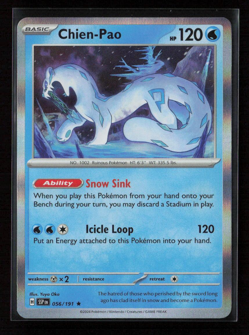 Chien-Pao Rare SV08: Surging Sparks 056/191 NM - Kang's Collectibles
