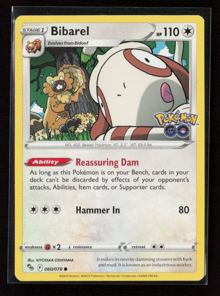 Bibarel Common Pokemon GO 060/078 LP