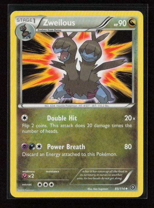 Zweilous Uncommon XY - Steam Siege 85/114 LP