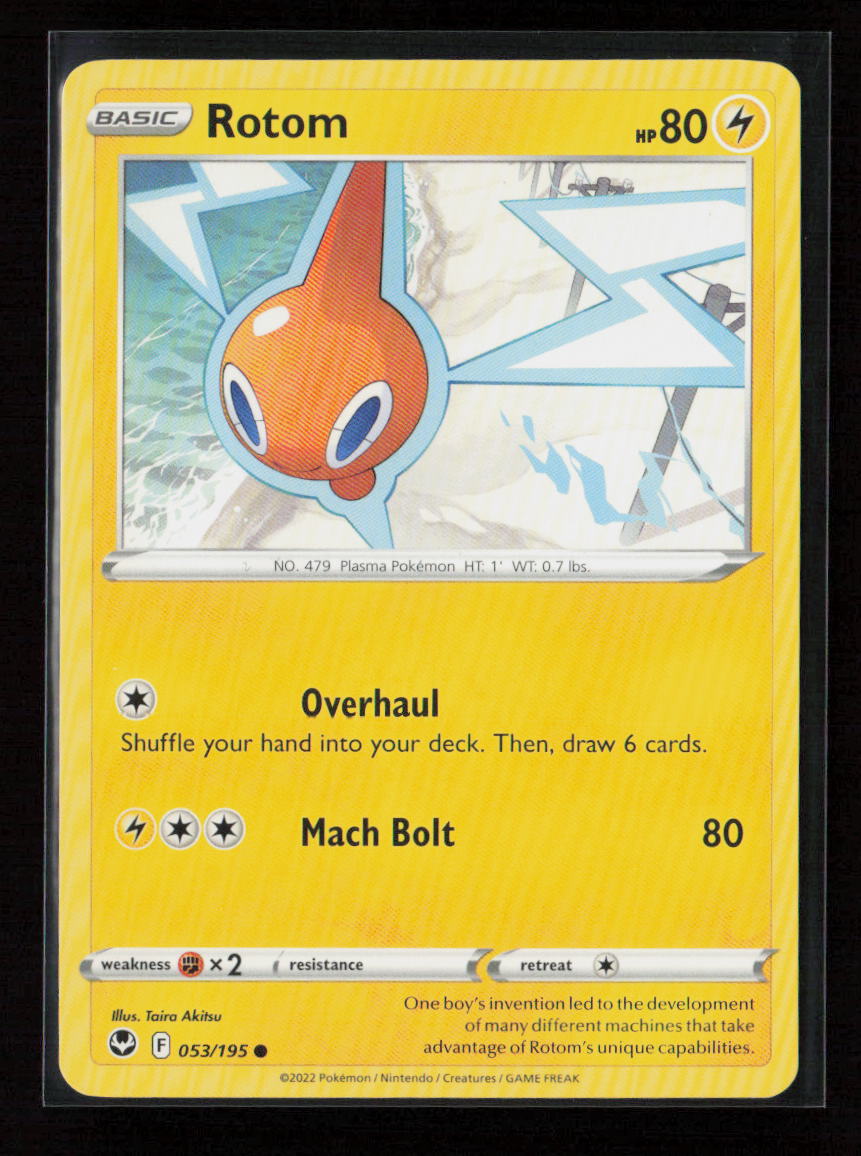 Rotom Common SWSH12: Silver Tempest 053/195 LP