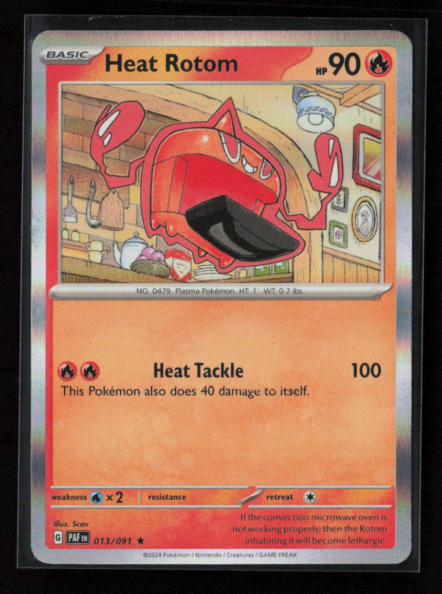 Heat Rotom Rare SV: Paldean Fates 013/091 NM