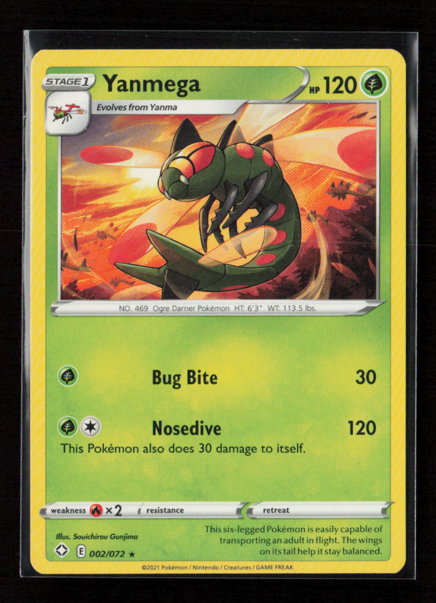 Yanmega Rare Shining Fates 002/072 LP