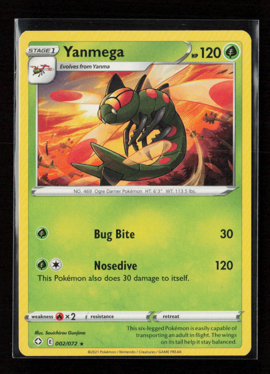 Yanmega Rare Shining Fates 002/072 LP