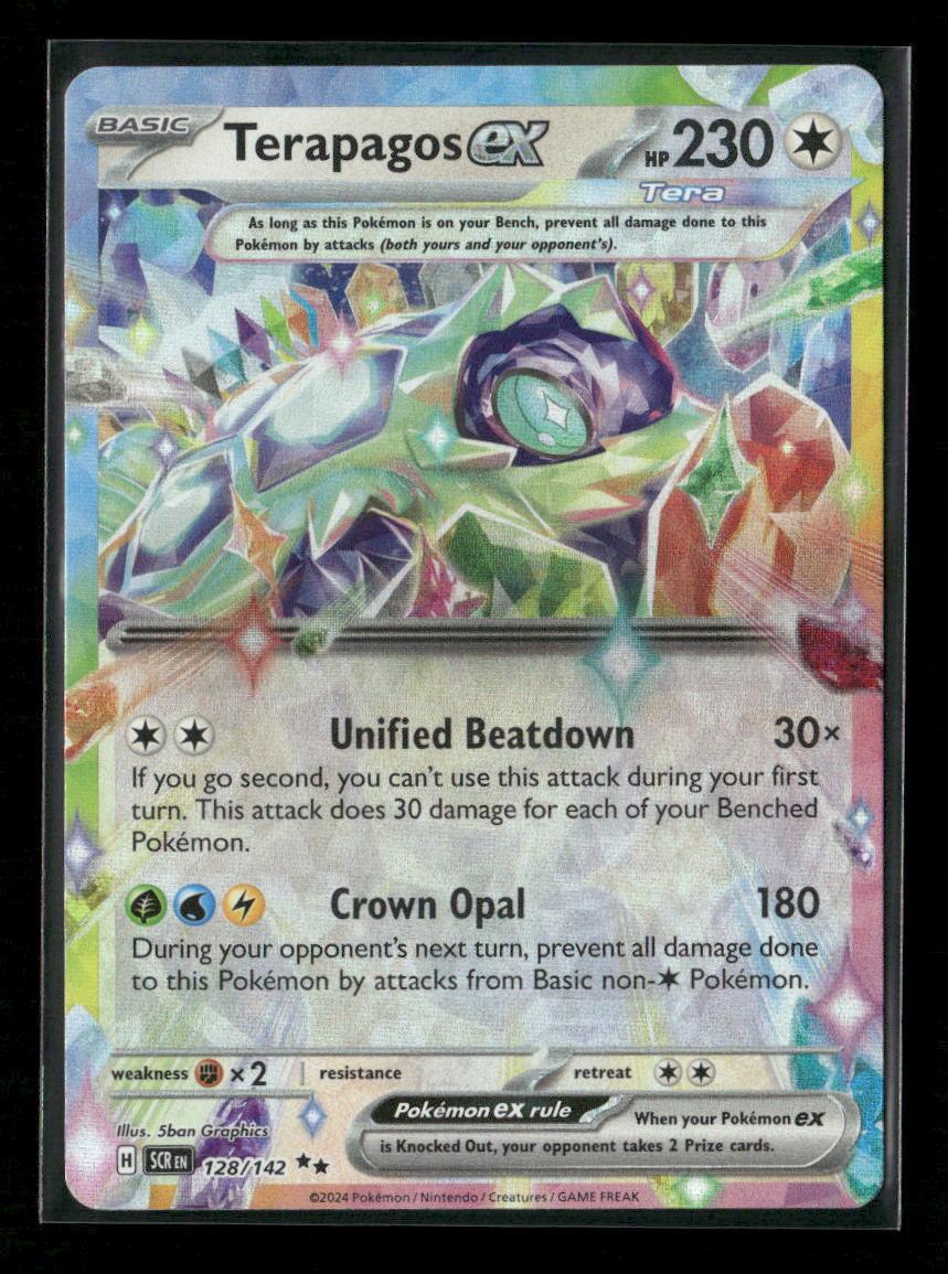 Terapagos ex - Double Rare SV07: Stellar Crown 128/142 NM - Kang's Collectibles