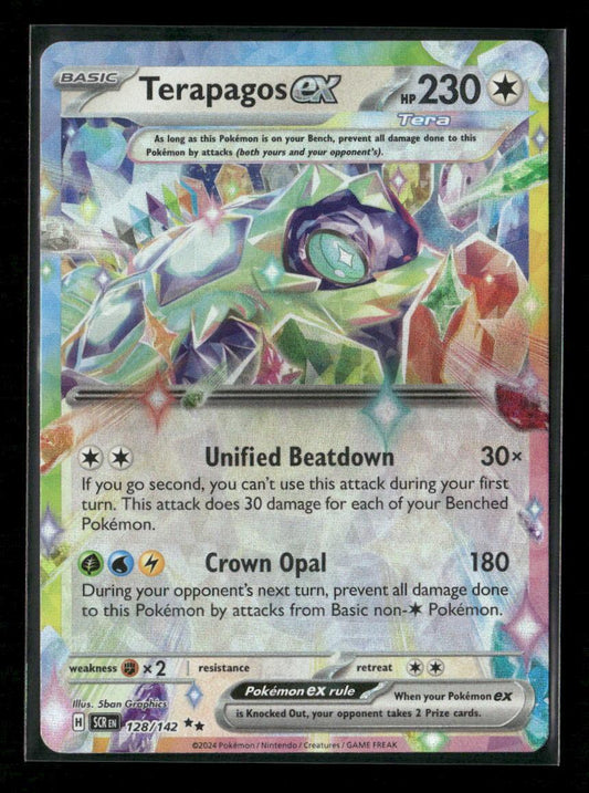 Terapagos ex - Double Rare SV07: Stellar Crown 128/142 NM - Kang's Collectibles