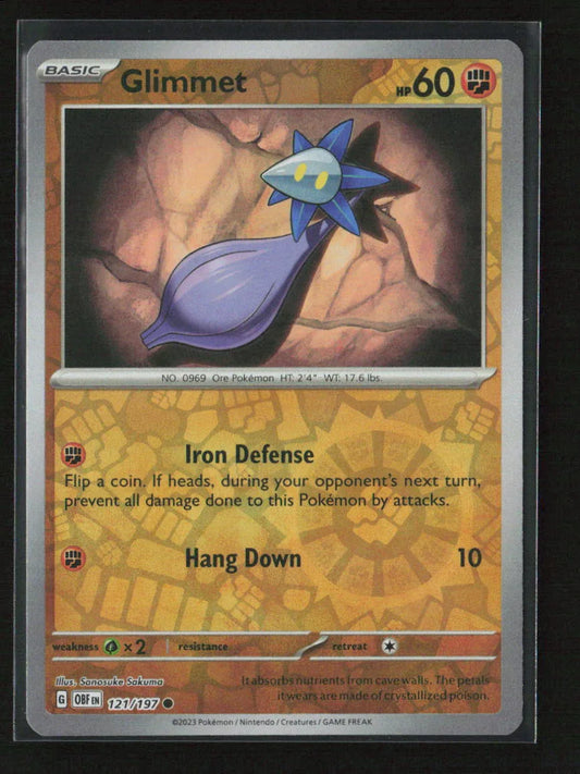 Glimmet - Common SV03: Obsidian Flames 121/197 NM - Kang's Collectibles