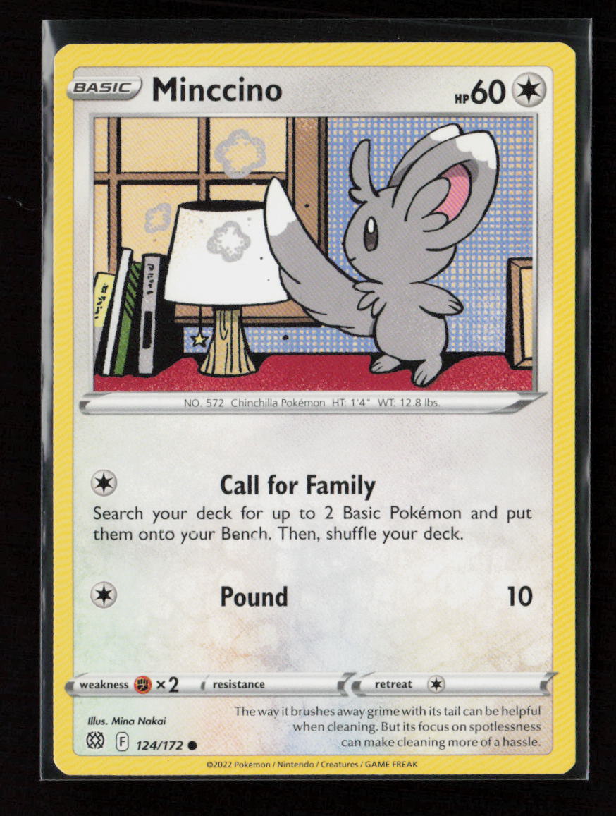 Minccino Common SWSH09: Brilliant Stars 124/172 LP