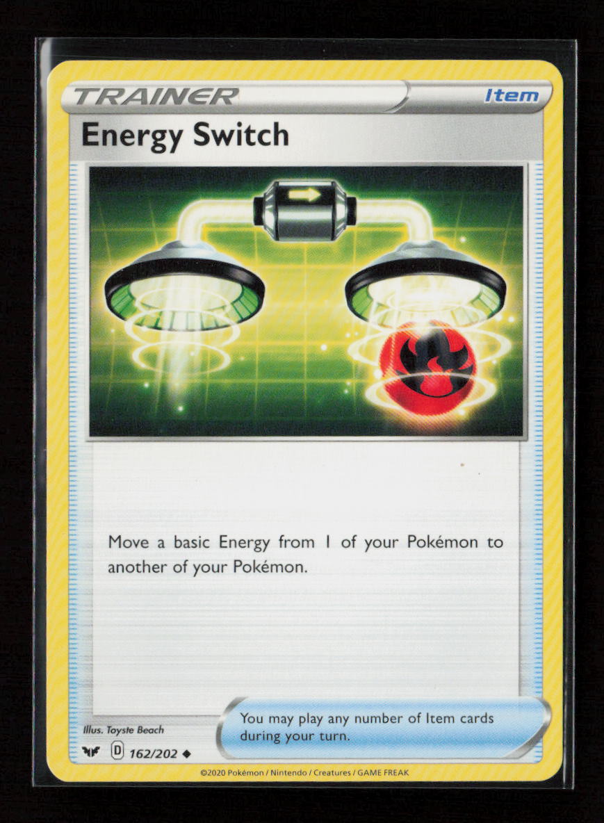 Energy Switch Uncommon SWSH01: Sword & Shield Base Set 162/202 LP