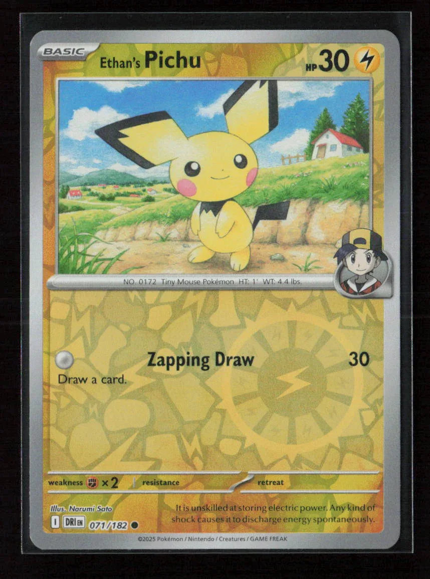 Ethan's Pichu Common SV10: Destined Rivals 071/182 NM - Kang's Collectibles