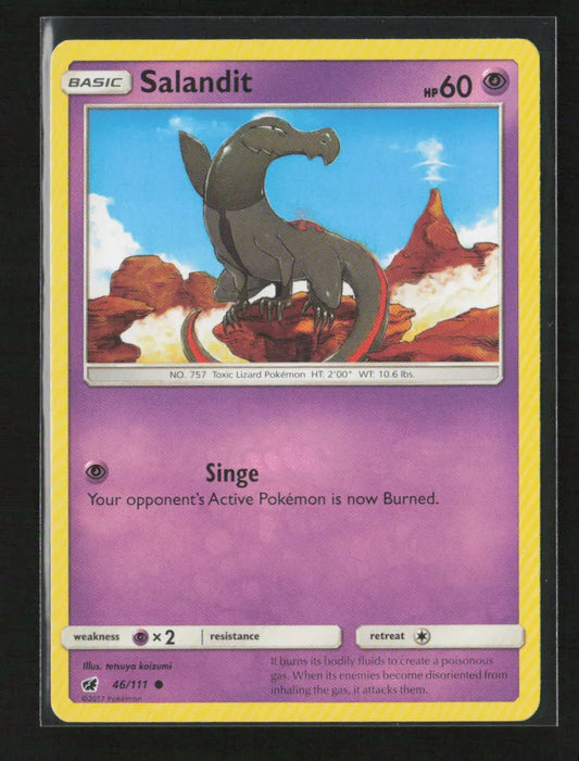 Salandit Common SM - Crimson Invasion 46/111 LP - Kang's Collectibles