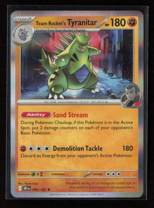 Team Rocket's Tyranitar Rare SV10: Destined Rivals 096/182 NM - Kang's Collectibles