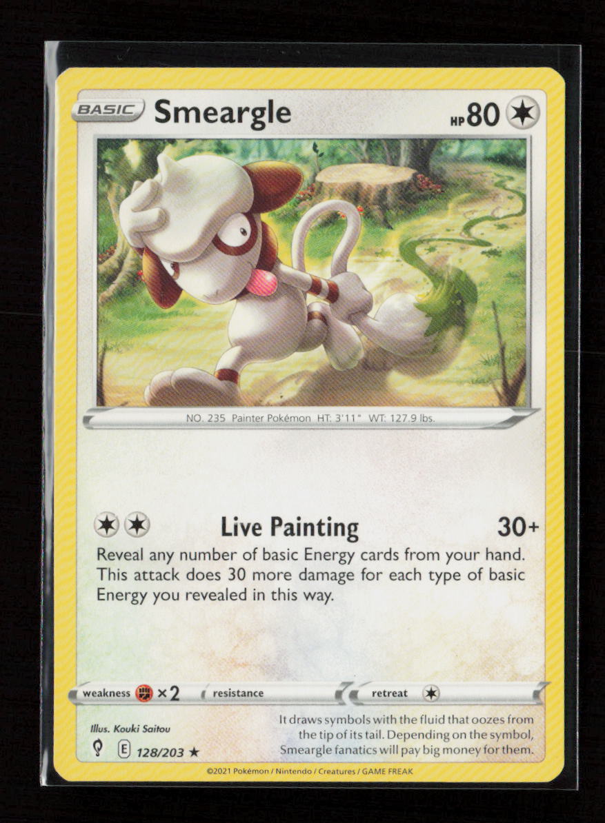 Smeargle Rare SWSH07: Evolving Skies 128/203 LP