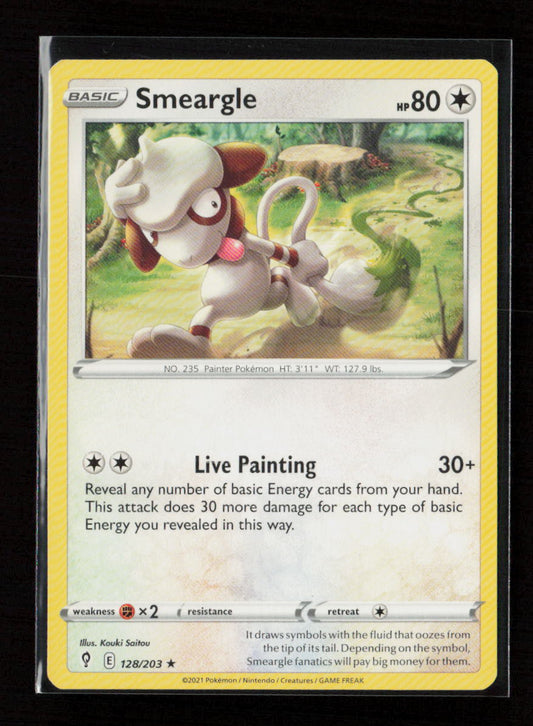 Smeargle Rare SWSH07: Evolving Skies 128/203 LP