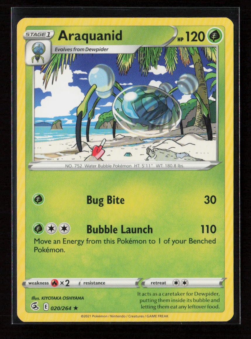 Araquanid Rare SWSH08: Fusion Strike 020/264 LP