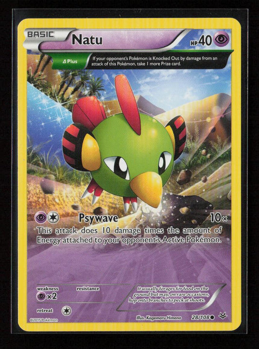 Natu (28 Delta) Common XY - Roaring Skies 28/108 LP - Kang's Collectibles