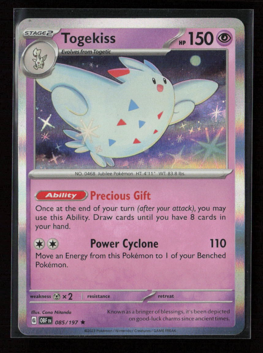 Togekiss Rare SV03: Obsidian Flames 085/197 NM