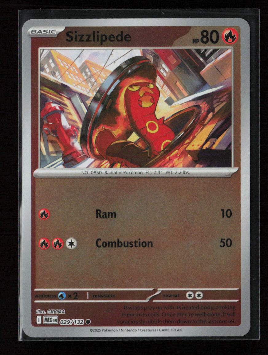 Sizzlipede Common ME01: Mega Evolution 029/132 NM