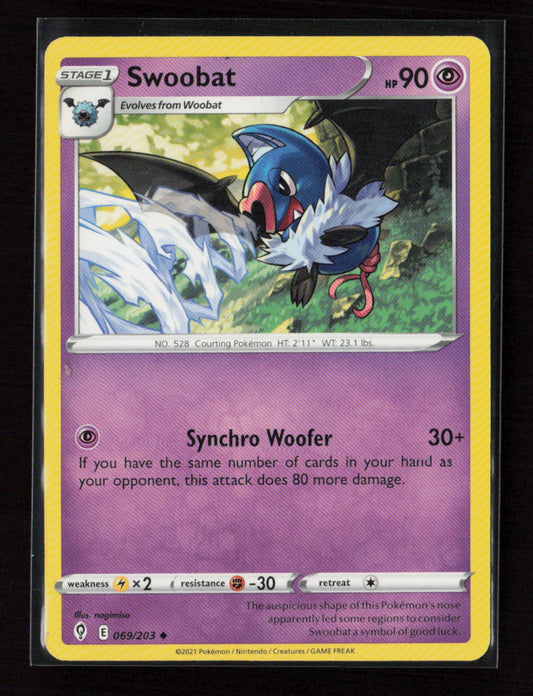 Swoobat Uncommon SWSH07: Evolving Skies 069/203 LP