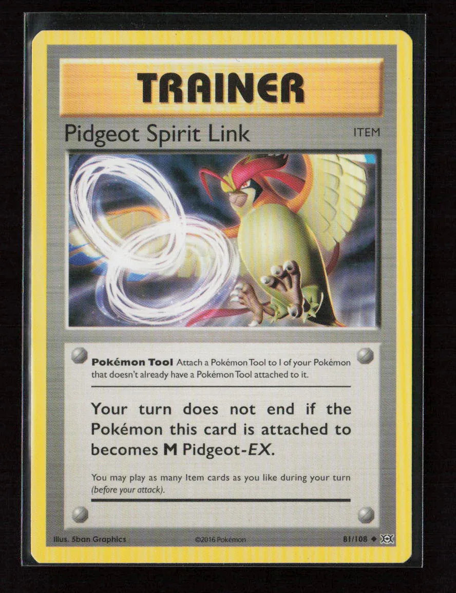 Pidgeot Spirit Link Uncommon XY - Evolutions 81/108 LP - Kang's Collectibles