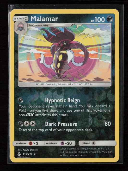 Malamar Holo Rare SM - Unbroken Bonds 119/214 NM