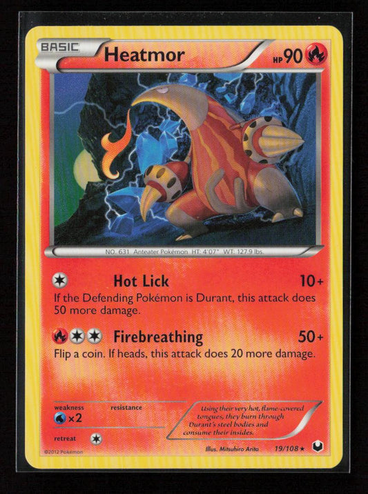 Heatmor Rare Dark Explorers 19/108 LP - Kang's Collectibles