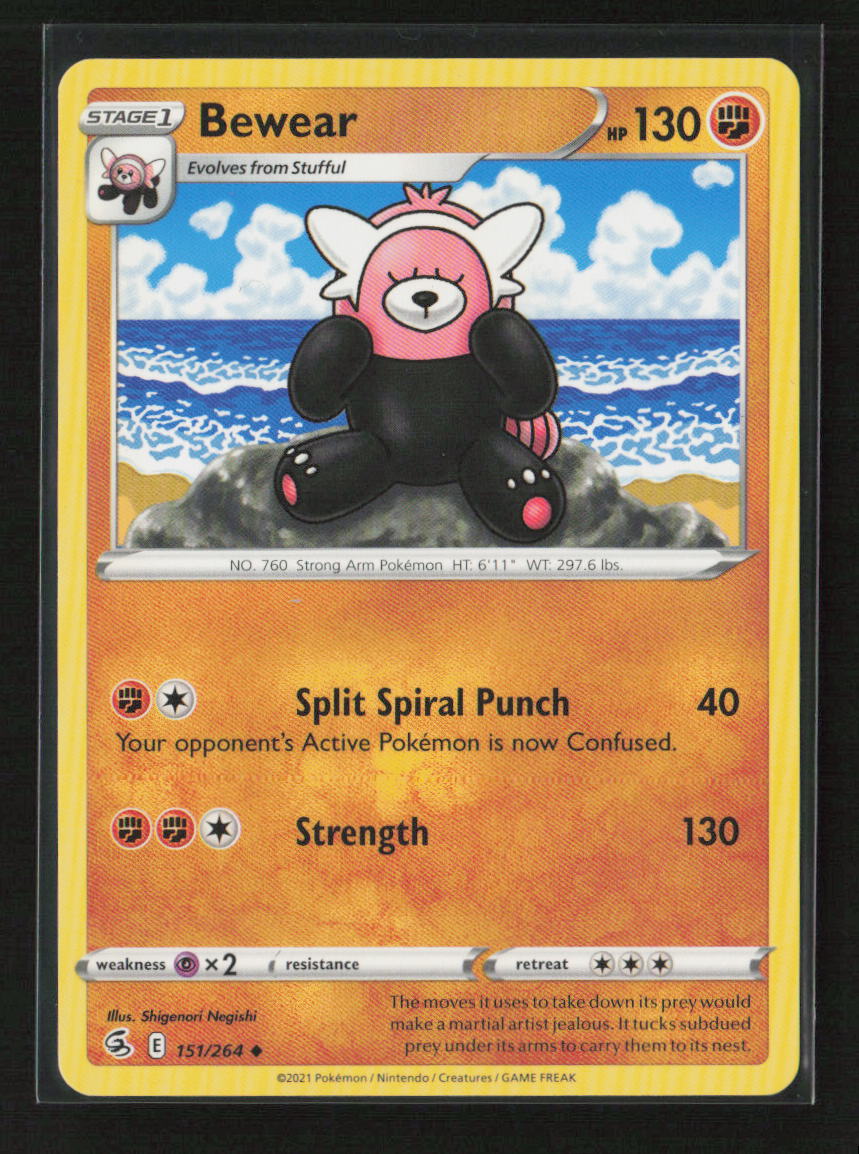 Bewear Uncommon SWSH08: Fusion Strike 151/264 LP