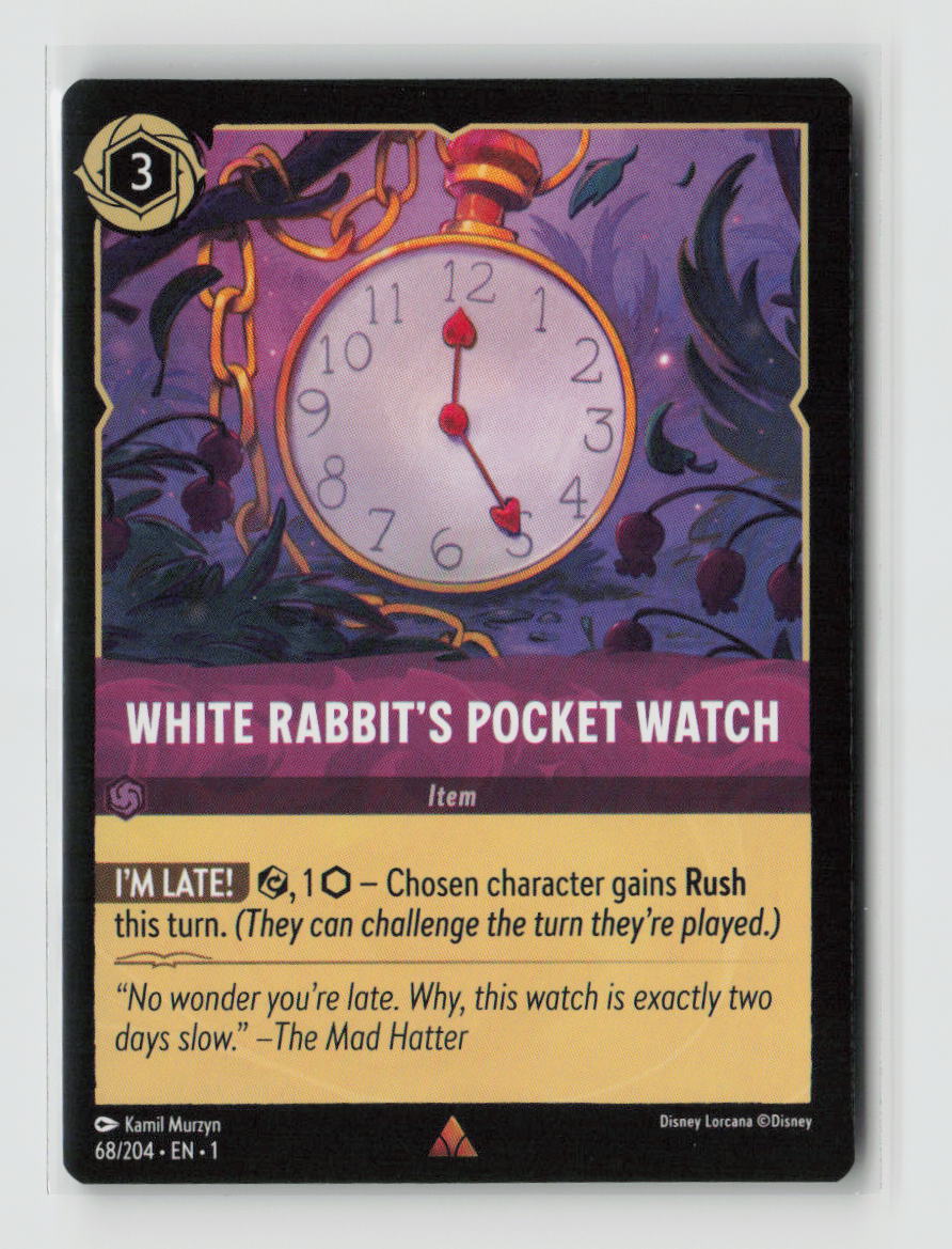 White Rabbit's Pocket Watch Rare Fabled 66/204 NM