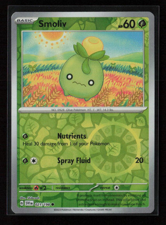 Smoliv - Common SV01: Scarlet & Violet Base Set 021/198 NM - Kang's Collectibles