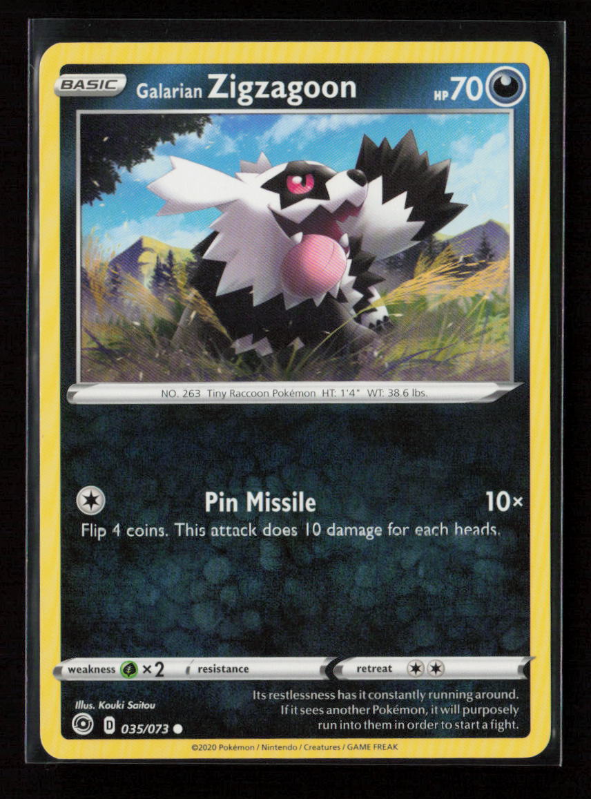 Galarian Zigzagoon - (Eevee Stamped) Promo Battle Academy 2022 035/073 LP