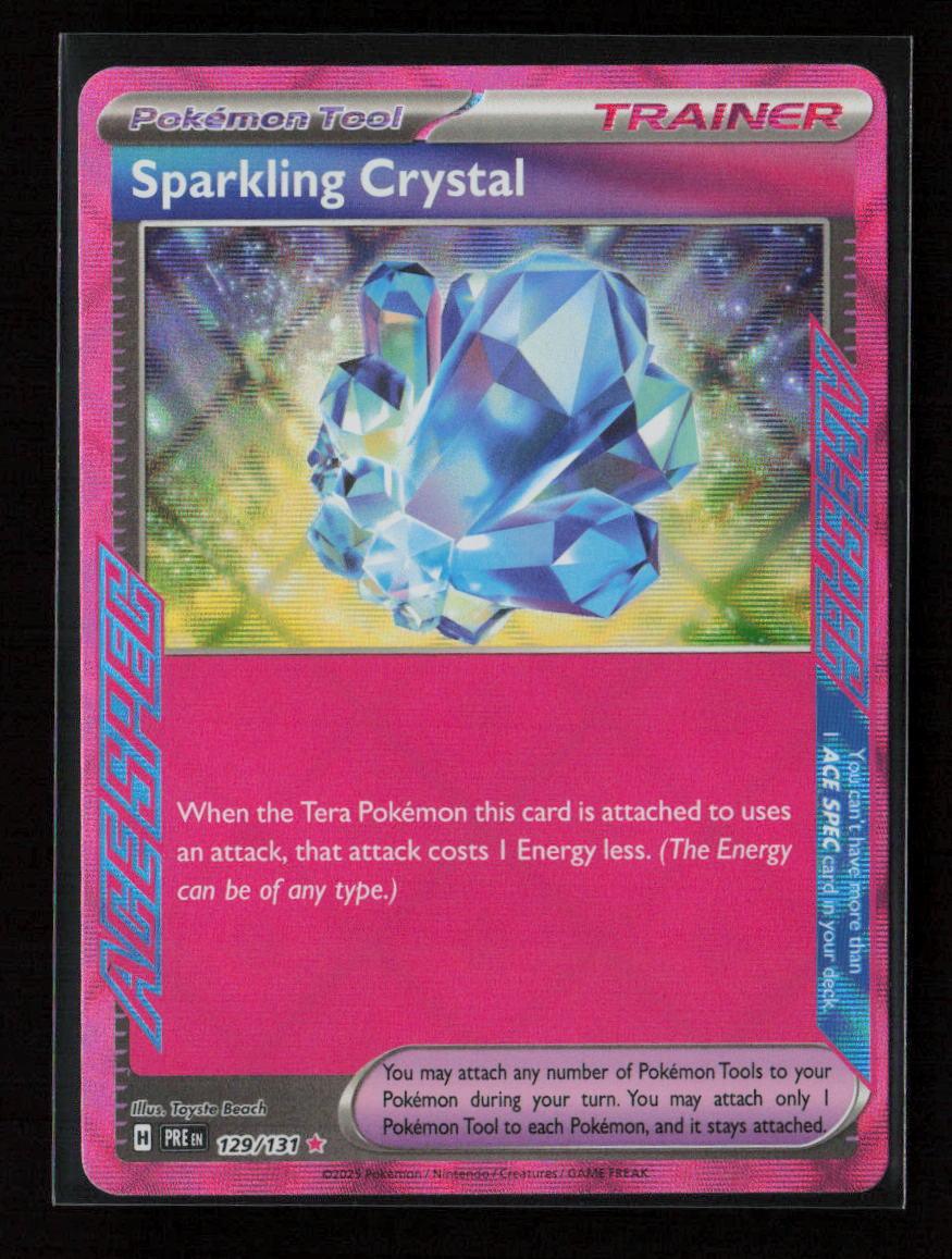 Sparkling Crystal ACE SPEC Rare SV: Prismatic Evolutions 129/131 NM - Kang's Collectibles