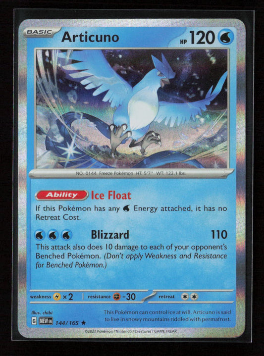 Articuno Rare SV: Scarlet & Violet 151 144/165 NM