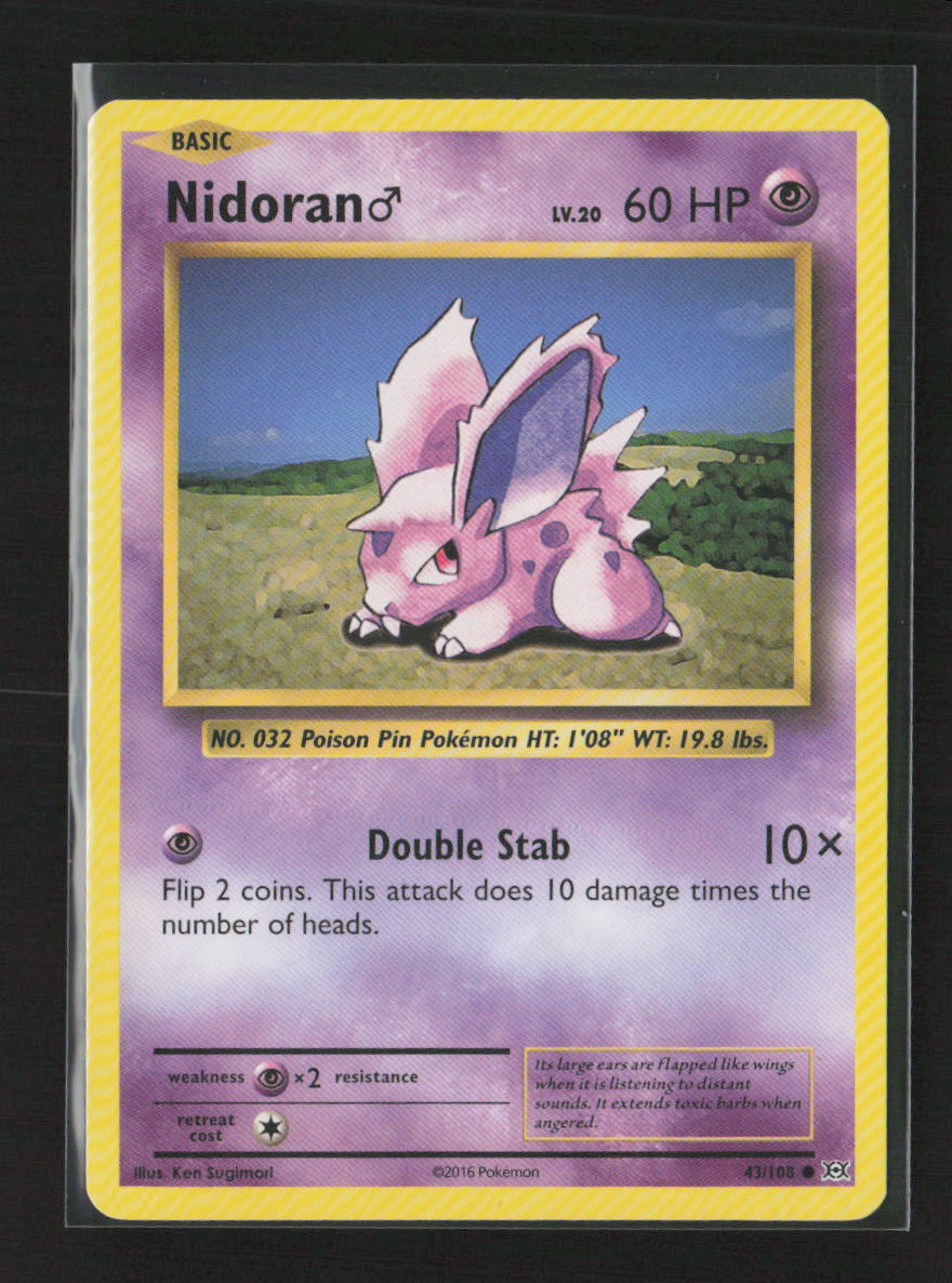 Nidoran M Common XY - Evolutions 43/108 MP